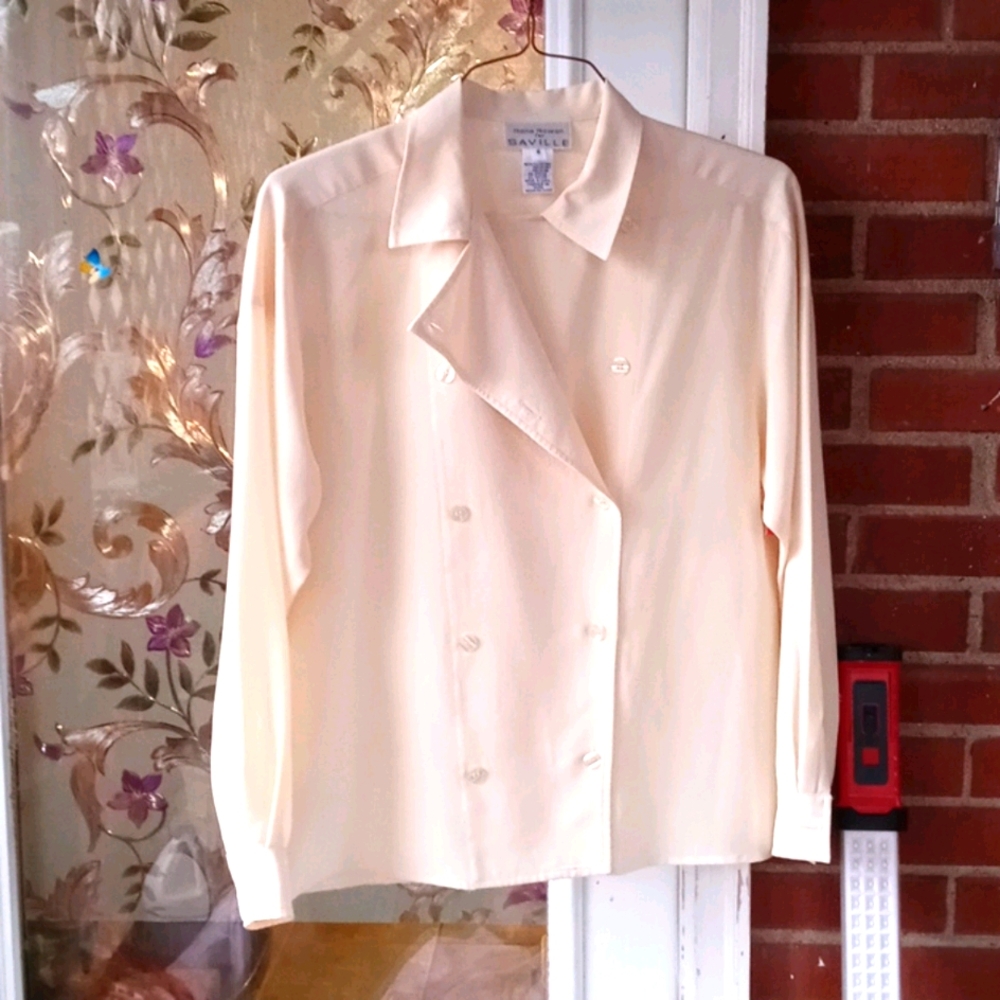 Women's double placket dress blouse